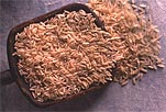Brown short grain rice