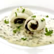Baked fish in white sauce