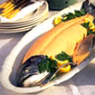 deep poached fish