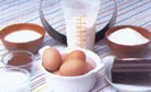 mixing pastry ingredients