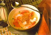 Image of consomm&eacute;, prepared with stocks and meats from different sources