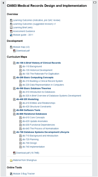 development course screenshot 2